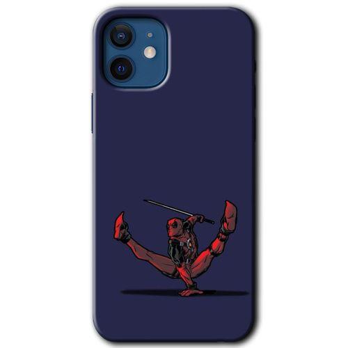 iPhone 12 Kılıf HD Desen Baskılı Arka Kapak + Mat Kobra Cam - DeadPool 3