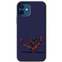 iPhone 12 Kılıf HD Desen Baskılı Arka Kapak + Mat Kobra Cam - DeadPool 3