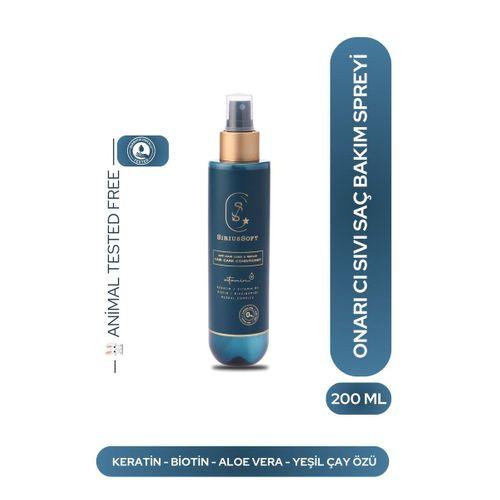 SiriusSoft Besleyici Saç Spreyi Dökülme Karşıtı ve Onarıcı Durulanmayan Sprey Saç Kremi 200 ml