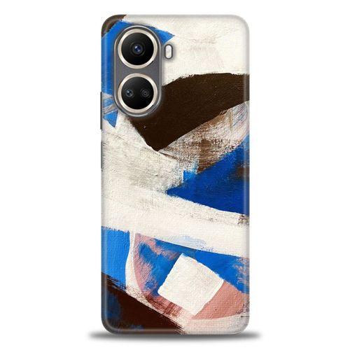 Tecno Camon 19 Pro Kılıf HD Baskılı Kılıf - Siyah Mavi + Tam Ekran Koruyucu