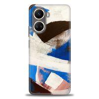 Tecno Camon 19 Pro Kılıf HD Baskılı Kılıf - Siyah Mavi + Tam Ekran Koruyucu