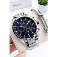 Ferrucci İç Fonksiyonları Aktif 30 Mt Suya Dayanıklı Çelik Kordonlu Erkek Kol Saati NSDKH4482.2