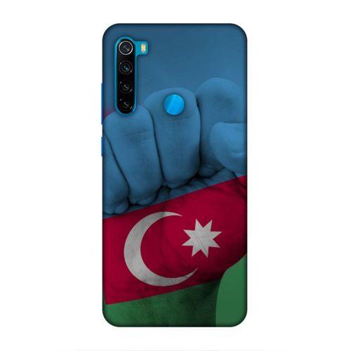 Xiaomi Redmi Note 8 Uyumlu Kılıf Azarbaijan (19) Kılıfları Yumruk Bayrak