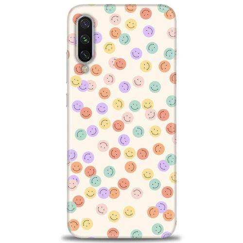 Xiaomi Mi A3 Kılıf HD Baskılı Kılıf - Gülen Yüzler + Tam Ekran Koruyucu