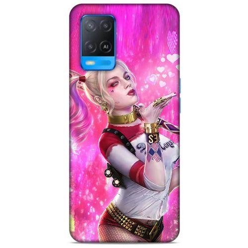 Oppo A54 4G Uyumlu Kılıf Harley Quinn (4) Koruma Kılıfı Fuşya