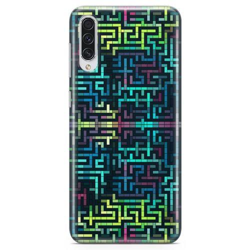 Samsung Galaxy A30s Kılıf Labirent Colorful Arka Kapak Koruma Desenli Full Koruyucu