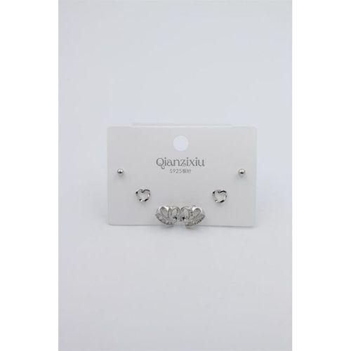 Çoklu Set Küpe - Gümüş