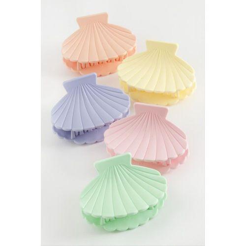 İstiridye Renkli Mandal Toka 6 cm