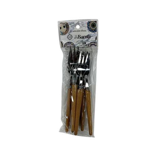 Ahşap Saplı Metal Küçük Çatal