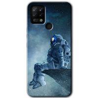 Potkal Hediye Fabrikası Tecno Pova Kılıf HD Desen Baskılı Arka Kapak - Astronot Yalnızlığı