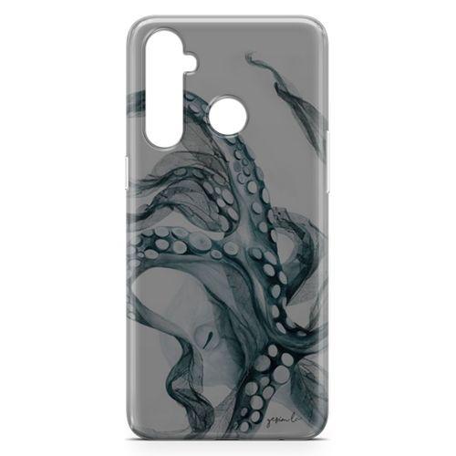 Oppo Realme 5 Pro Kılıf Ahtapot Arka Kapak Koruma Desenli Full Koruyucu