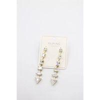 Taşlı Küpe - Altın