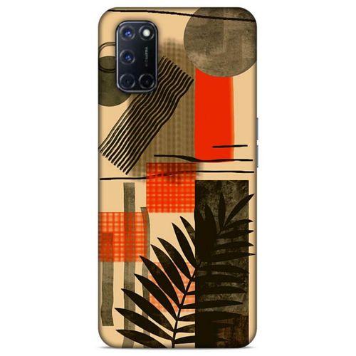 Lopard Oppo A52 Uyumlu Kılıf Soyut Sanat (44) Desenli Tough Armor Kılıf
