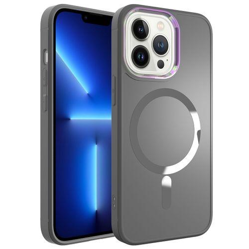 Apple iPhone 13 Pro Max Kılıf M-safe Wireless Şarj Özellikli Zore Stil Kapak