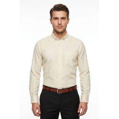 Erkek Klasik Uzun Kol Tek Cepli % 100 Pamuk Gömlek BGL-ST05481