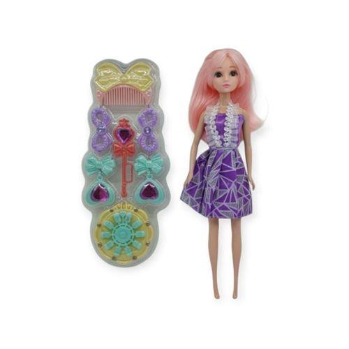 Prenses Bebek Makyaj Seti - Mor