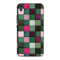 Huawei Honor 8a Kılıf Patchwork (34) Slim Armor Kılıf Yeşil Fuşya