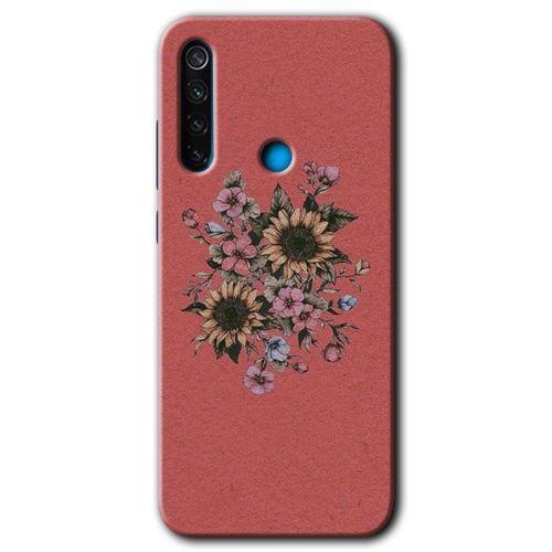 Redmi Note 8T Kılıf HD Desen Baskılı Arka Kapak - Retro Çiçek