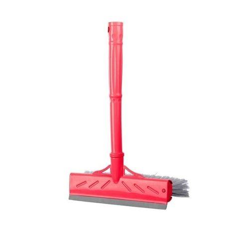 Çok Amaçlı 22 Cm Fırçalı ve Silikon Çekçekli Ev Araba Cam Temizleyici Fırça