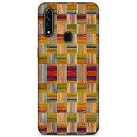 Lopard Oppo A31 Uyumlu Kılıf Wood'X (49) Ultra Silikon Kılıf Baskılı