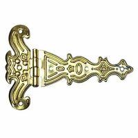 Dekoratif, Sac Tek Kuyruklu Menteşe - 69x102 Mm, Büyük, Sarı, 100 Adet