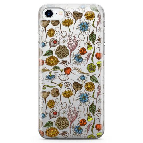 Apple iPhone 8 Kılıf Çörek Otu Arka Kapak Koruma Desenli Full Koruyucu