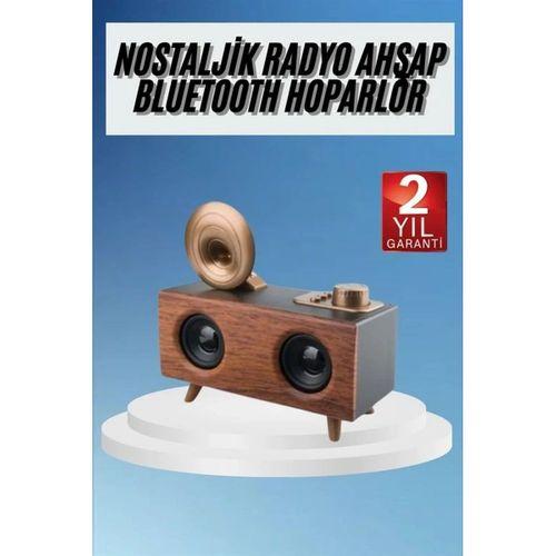 Gramafon Radyo Bluetooth Hoparlör Nostaljik Radyo Fm Radyo