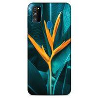 Lopard Samsung Galaxy M30s Uyumlu Kılıf Bahar (24) Darbe Emici Kılıf Turuncu