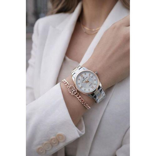 Daniel Klein Çelik Kordonlu 2 Yıl Garantili 3 Atm Suya Dayanıklı Kadın Kol Saati+Bileklik BF.11024.6