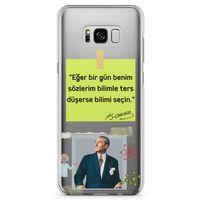 Samsung Galaxy S8 Kılıf Caps Atatürk Arka Kapak Koruma Desenli Full Koruyucu