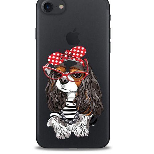 Zoologix (12) Apple Iphone 7 Şeffaf Kılıf Silikon Desenli
