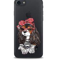 Zoologix (12) Apple Iphone 7 Şeffaf Kılıf Silikon Desenli