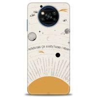 Xiaomi Poco X3 NFC Kılıf HD Baskılı Kılıf - Evren + Tam Ekran Koruyucu