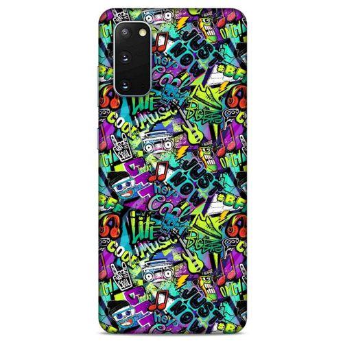 Graffitix (1) Desenli Silikon Kapak Samsung Galaxy S20 Kılıf