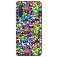 Graffitix (22) Desenli Silikon Kapak Samsung Galaxy A9 2018 Kılıf