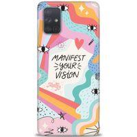 Samsung Galaxy A71 Kılıf HD Baskılı Kılıf - Manifest Your Vision + Tam Ekran Koruyucu