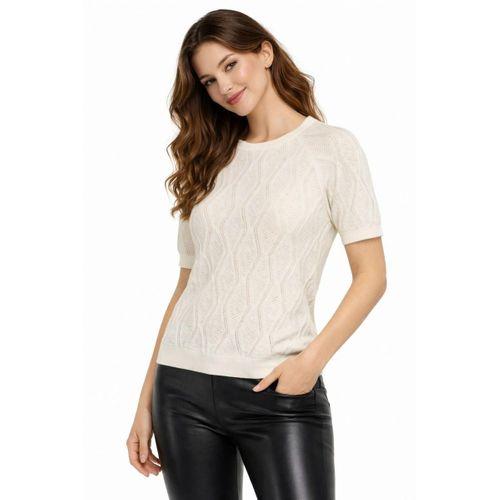 Kadın Triko Kısa Kol Bluz 12845 BGL-ST05308