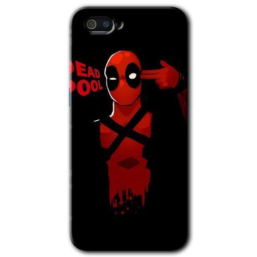 Realme C2 Kılıf HD Desen Baskılı Arka Kapak + Temperli Cam - DeadPool 4