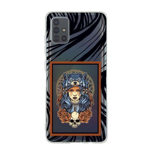 Samsung A71 Warrior Woman Premium Şeffaf Silikon Kılıf