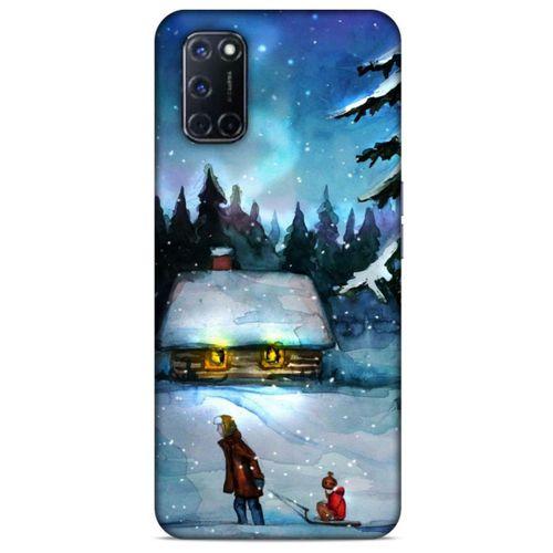 Oppo A92 Kılıf Snowix (38) Neo Hybrid Kılıf Beyaz Mavi