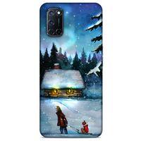 Oppo A92 Kılıf Snowix (38) Neo Hybrid Kılıf Beyaz Mavi