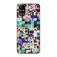 Samsung Galaxy M31s Uyumlu Kılıf Insomnia (40) Fit Silikon Kılıf Minik Kareler