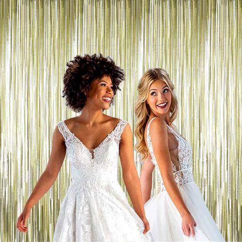 Mat Altın Püsküllü Kapı Perdesi