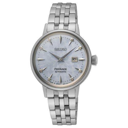 Seiko Presage SRE007J1 Otomatik Çelik Gri Mavi Kadran 30 mm Kadın Kol Saati