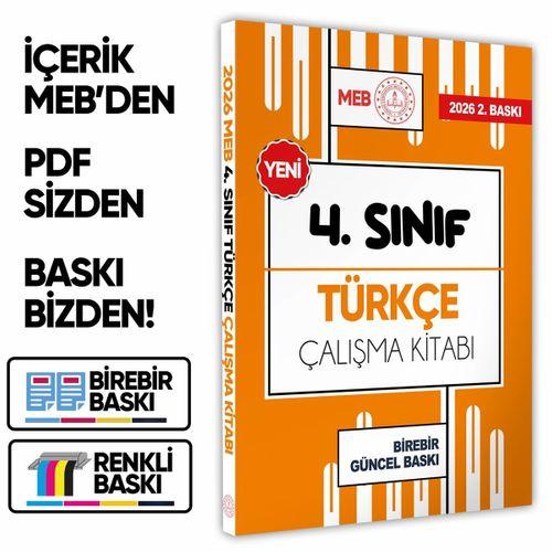 2026 MEB ÖDM İlkokul 4 Sınıf TÜRKÇE Çalışma Kitabı Alıştırmalı/Etkinlikli Soru Bankası BASKI ÜCRETİ
