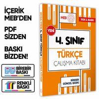 2026 MEB ÖDM İlkokul 4 Sınıf TÜRKÇE Çalışma Kitabı Alıştırmalı/Etkinlikli Soru Bankası BASKI ÜCRETİ