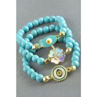 Karşık Figürlü Turkuaz Doğaltaş Bileklik