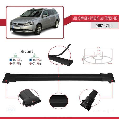Volkswagen Passat Alltrack (B7) 2012-2015 Arası ile Uyumlu FLY Model Ara Atkı Tavan Barı SİYAH