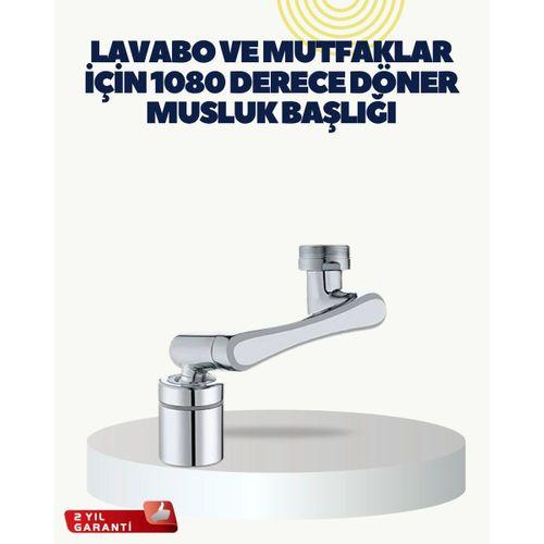 Çok Yönlü Dönebilen Musluk Başlığı 2 Fonksiyonlu Su Akışı