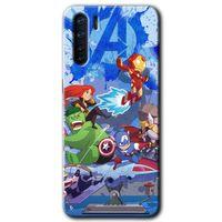 Potkal Hediye Fabrikası Oppo A91 Kılıf HD Desen Baskılı Arka Kapak - Avengers Cartoon